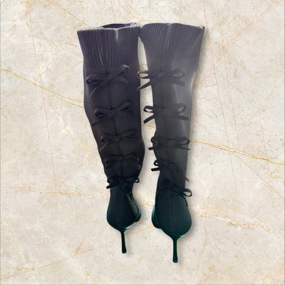 Torrid Bow Back Stiletto Knee Boot (WW - size 9,5 EXTRA WIDE WIDTH) - NWOB - Picture 5 of 10